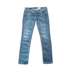 H&M Jeans Mens 32x32 Blue Denim Slim Fit Super Skinny Low Waist